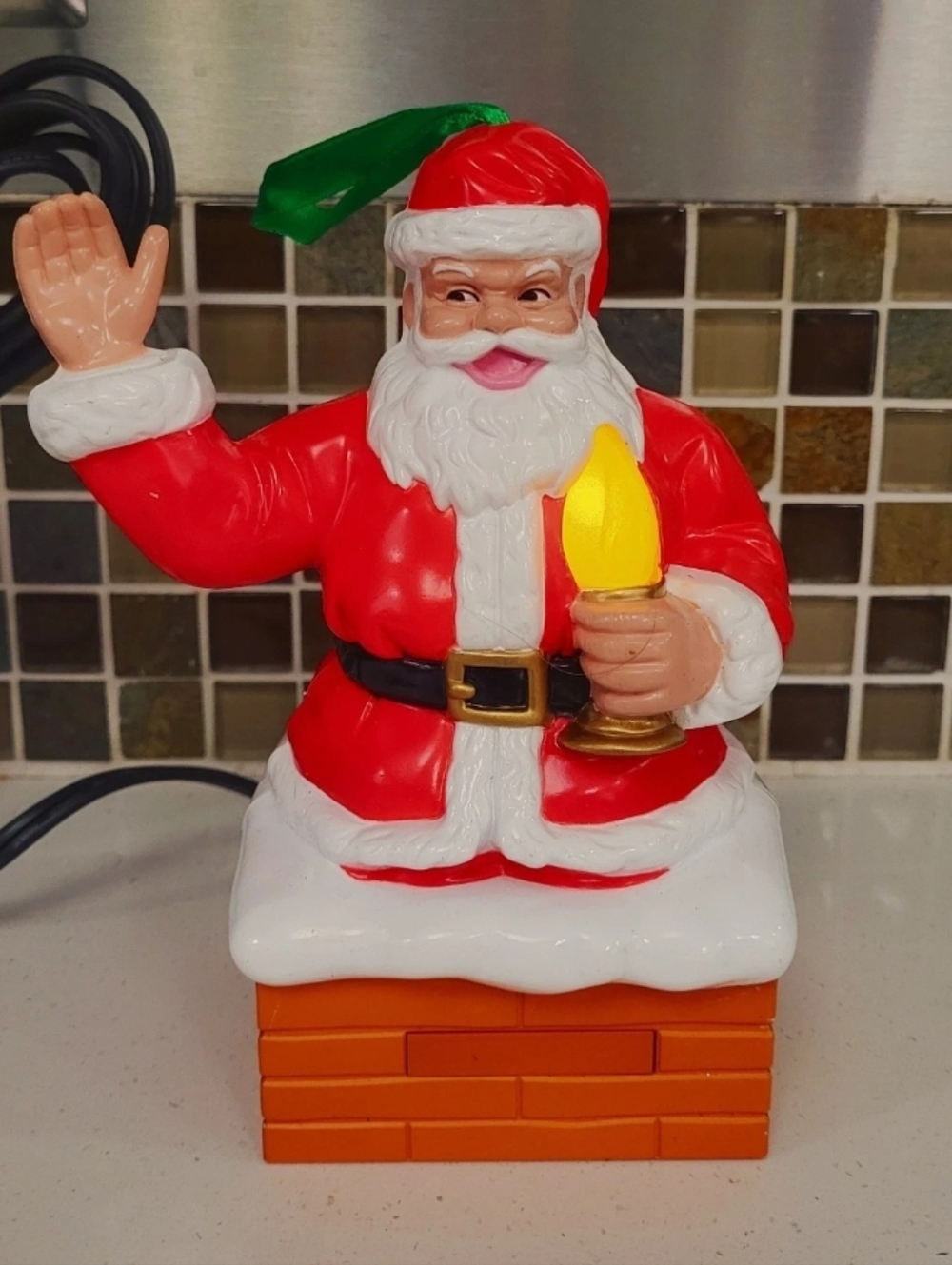Can You Imagine Santa Magic Blowout Ornament HP-7155 1366 Animated Light Control